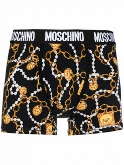 Moschino Teddy Chain logo-waistband boxers