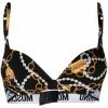 Moschino teddy-chain print bra