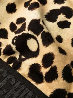 Moschino teddy-leopard print bra