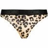 Moschino leopard teddy-print thong