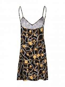 Moschino teddy-chain print slip nightdress