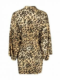 Moschino All-Over-Teddy leopard-print robe