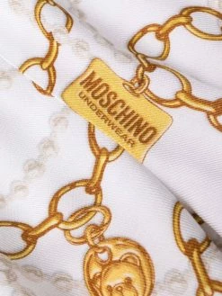 Moschino teddy-chain print pyjama set