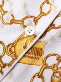 Moschino teddy-chain print pyjama set