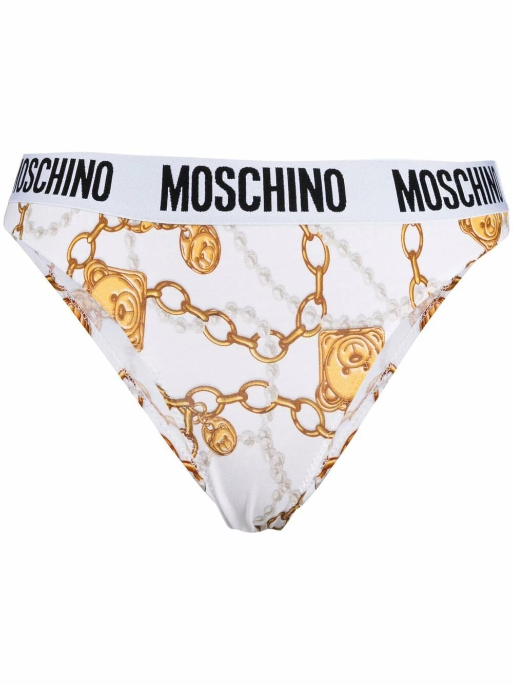 Outlet ๐ฅฐ Moschino Logo waistband teddy chain briefs โ๏ธ 3 Moschino logo waistband teddy-chain briefs