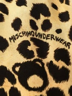 Moschino Teddy-print leopard nightdress
