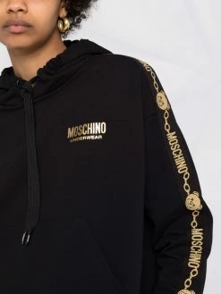 Moschino Teddy chain hooded sweatshirt
