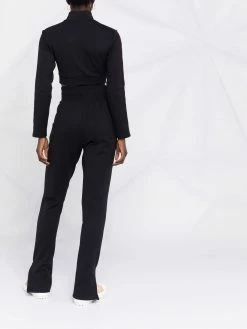 Moschino logo trim cropped sweatshirt