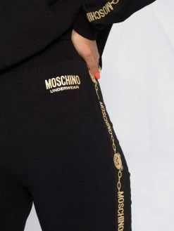 Moschino Teddy chain-print track trousers