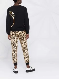 Moschino teddy leopard-print trousers