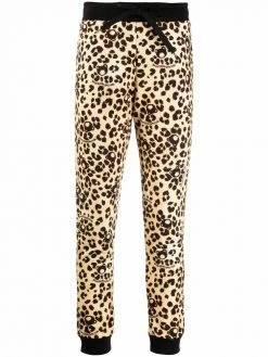 Moschino teddy leopard-print trousers