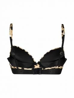 Moschino leopard-print push-up bra