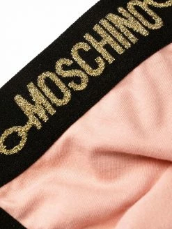 Moschino teddy chain-detail triangle bra