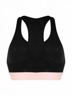 Moschino logo-band racerback bra