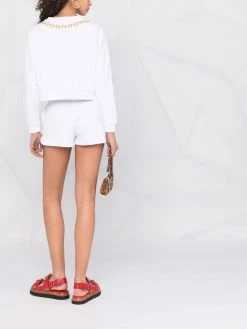 Moschino logo-print jogger shorts