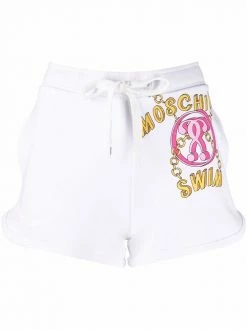 Moschino logo-print jogger shorts