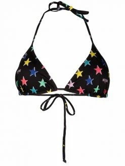 Moschino star print bikini top