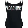 Moschino logo print one-piece swimsuit