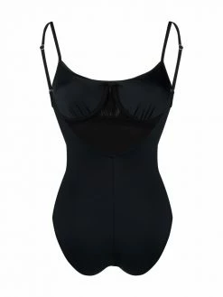 Moschino logo print one-piece swimsuit