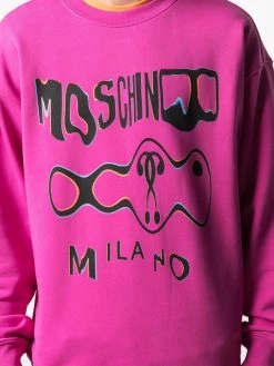 Moschino graphic-print drop-shoulder sweatshirt