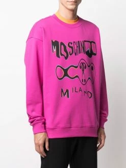 Moschino graphic-print drop-shoulder sweatshirt