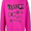 Moschino graphic-print drop-shoulder sweatshirt