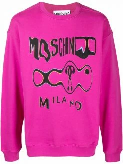 Moschino graphic-print drop-shoulder sweatshirt