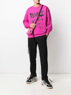 Moschino graphic-print drop-shoulder sweatshirt