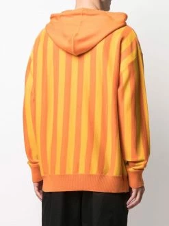 Moschino intarsia-knit striped hoodie