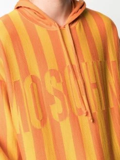 Moschino intarsia-knit striped hoodie