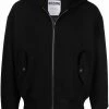 Moschino rear-logo hoodie bomber jacket