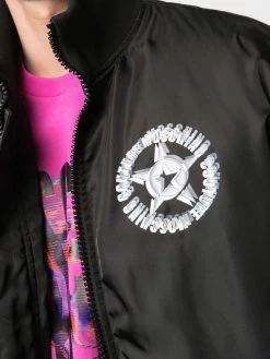 Moschino logo technical bomber jacket