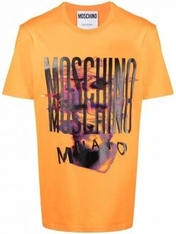 Moschino graphic-print logo-print T-shirt