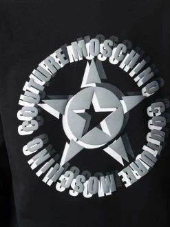 Moschino star print logo sweatshirt