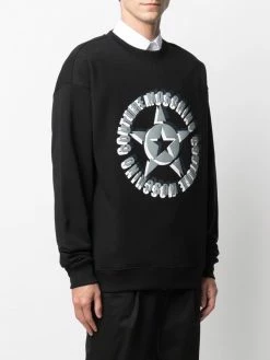 Moschino star print logo sweatshirt
