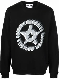 Moschino star print logo sweatshirt