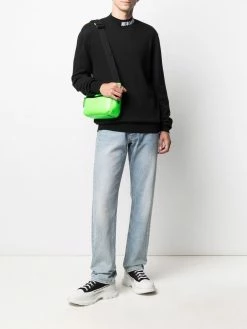 Moschino embroidered-logo long-sleeve jumper