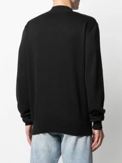 Moschino embroidered-logo long-sleeve jumper