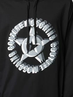 Moschino logo-print long-sleeved hoodie