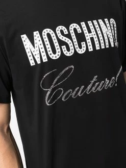 Deals ๐ฅ Moschino Crystal embellished cotton T ๐ shirt โ 11 Moschino crystal-embellished cotton T-shirt