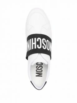 Moschino logo-print slip-on sneakers