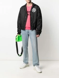 Moschino slogan-print bomber jacket