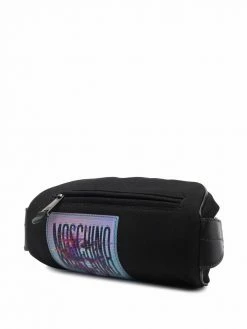 Moschino logo-patch belt bag