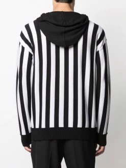 Budget ๐ Moschino Intarsia knit two tone hoodie ๐ 10 Moschino intarsia-knit two-tone hoodie