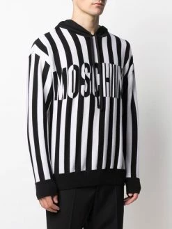 Budget ๐ Moschino Intarsia knit two tone hoodie ๐ 9 Moschino intarsia-knit two-tone hoodie