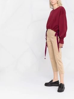 Moschino tapered cropped trousers