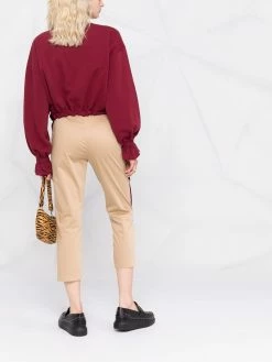 Moschino tapered cropped trousers