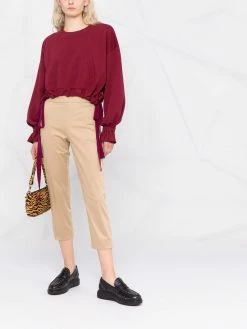 Moschino tapered cropped trousers