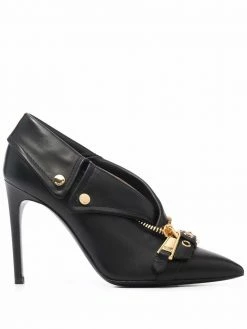 Moschino biker-jacket detail pumps