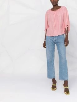 Moschino tie-front blouse